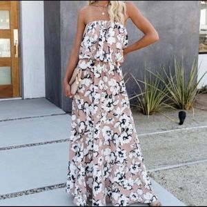 Vici Just Like This Strapless Maxi Dress